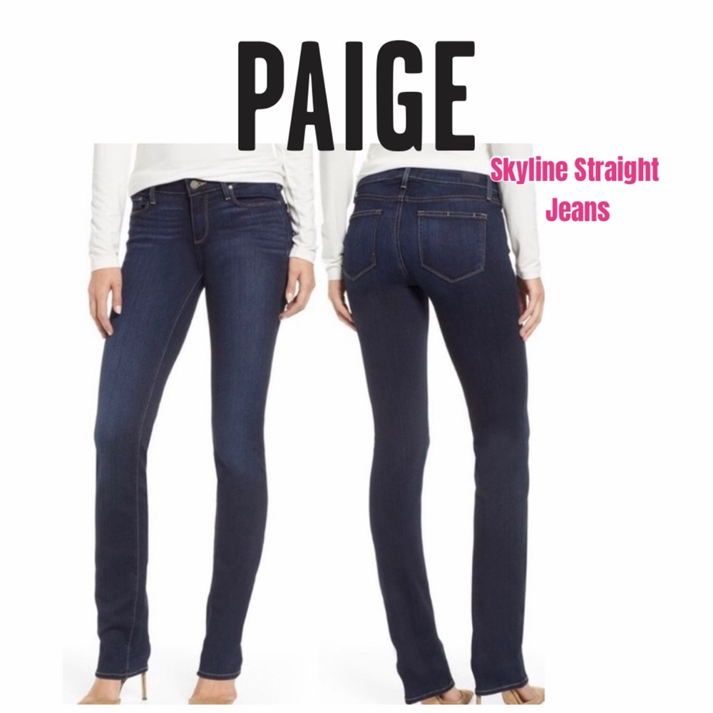 PAIGE Skyline straight Jeans -‎ Indigo Blue Wash